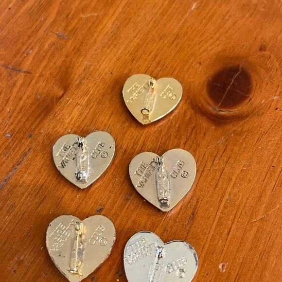 Vintage Heart The Variety Club Brooch Pin Lot - Picture 3 of 3